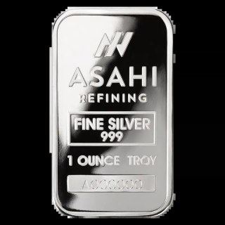 1 oz Silver Bar | Asahi Refining