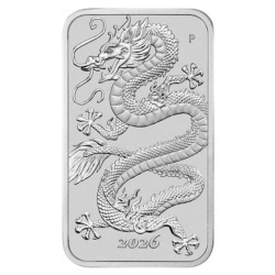 1 oz Dragon Rectangular Silver Coin | 2026