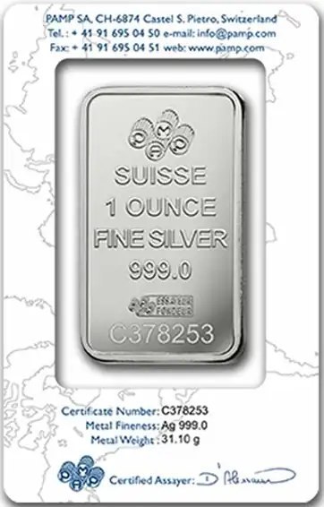 1 oz Lady Fortuna Silver Bar | PAMP Suisse