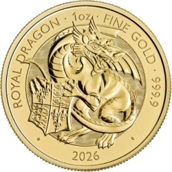 1 oz Tudor Beasts Royal Dragon Gold Coin 2026 The Royal Mint