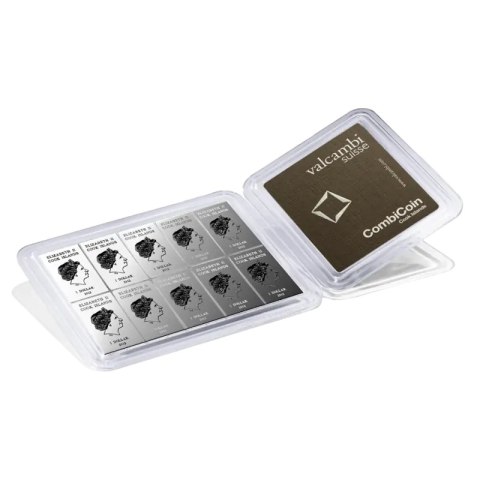 10 x 10 g CombiCoin Silver Coin-Bar | Valcambi
