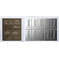 10 x 10 g Combicoin Silver Bar Valcambi