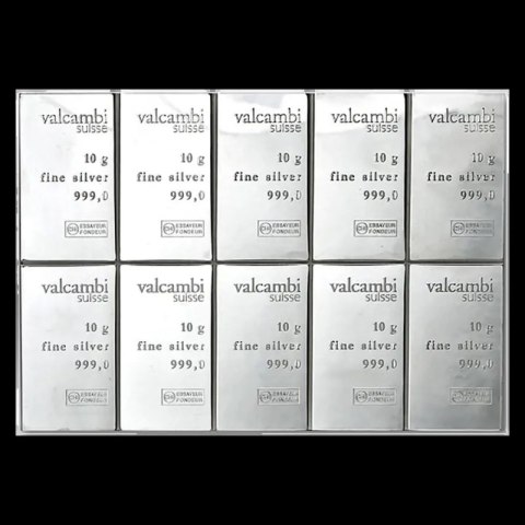 10 × 10g Silver Bar | Second Choice
