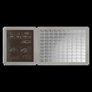 100 x 1 g Silver CombiBar | Valcambi | Damaged Packaging