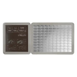 100 x 1 g CombiBar Silver Bar | Valcambi