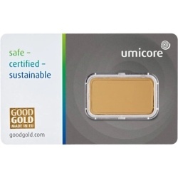 10 g Umicore Gold Bar in original protective packaging