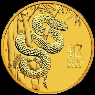 1/10 oz Lunar III Year of the Snake Gold Coin | 2025