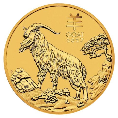 1/2 oz Lunar III Rok Koza Złota Moneta | 2027