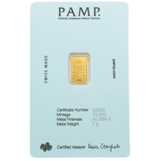 1 g Diego Maradona Gold Bar | PAMP