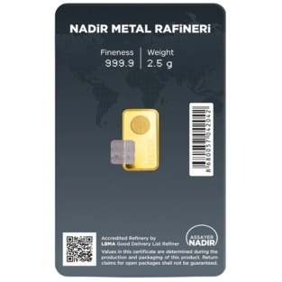 2.5 g Gold Bar | Nadir | LBMA