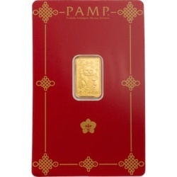 2.5g Gold Bar PAMP Lucky Cat