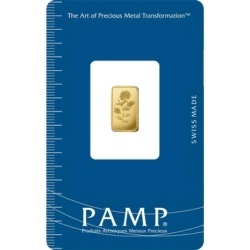 2,5 g Złota Sztabka Róża – PAMP Suisse, blister CertiPack, złoto inwestycyjne z motywem róży