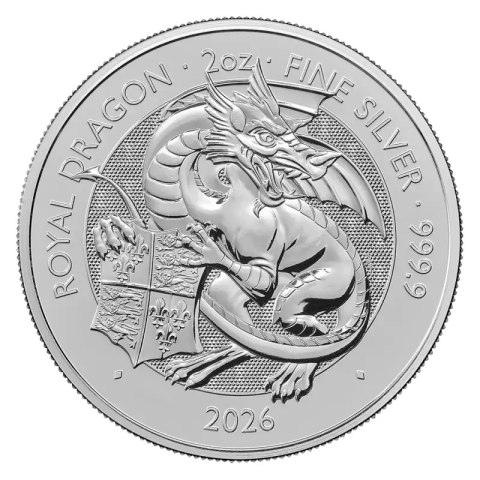 2 oz Tudor Beasts Royal Dragon Silver Coin | 2026