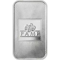 20 x 1 oz PAMP Suisse silver bars 999 in tube