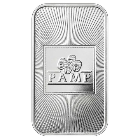 20 x 1 oz Silver Bars in a Tube | PAMP Suisse