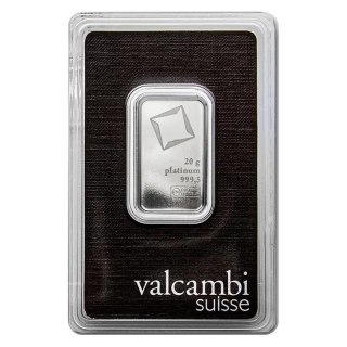20 g Platinum Bar | Valcambi