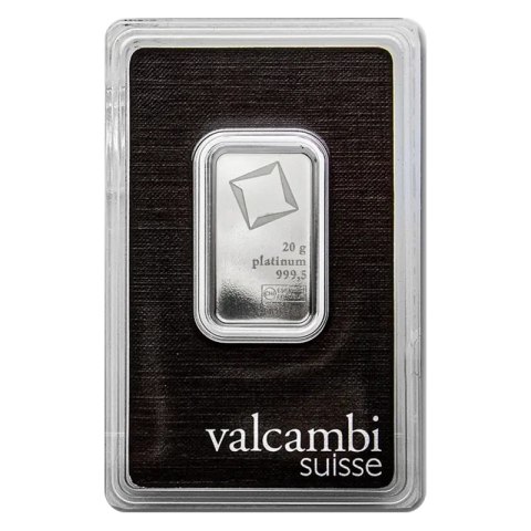 20 g Platinum Bar | Valcambi
