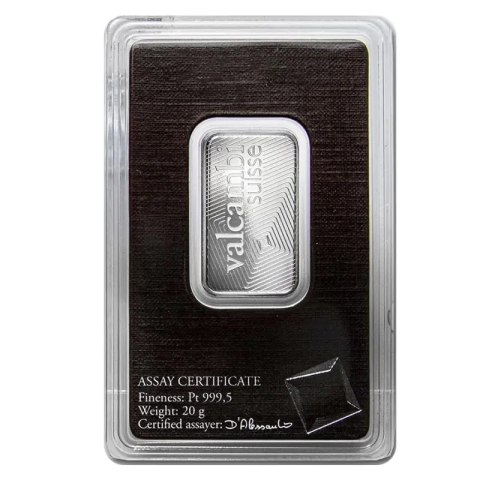 20 g Platinum Bar | Valcambi