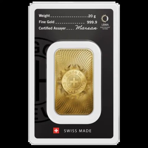20 g Gold Bar | Argor-Heraeus