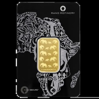 20 g Gold Bar | Loxodonta Africana | Rand Refinery