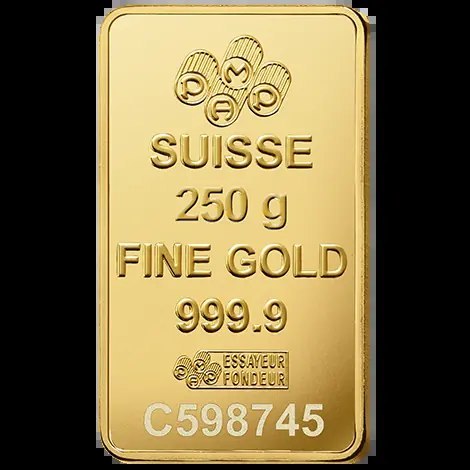 250 g Fortuna Gold Bar | PAMP Suisse