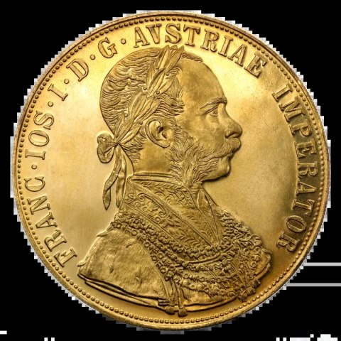 4 Ducat Austrian Gold Coin | Restrike | Damaged