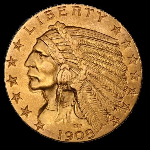 5 Dollar "Indian Head" Gold Coin | 1908-1929
