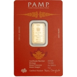 5g Gold Bar PAMP | Buddha