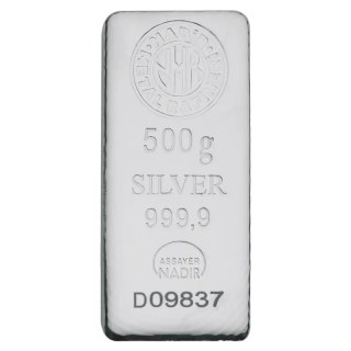 500 g Silver Bar | Nadir Metal Rafineri