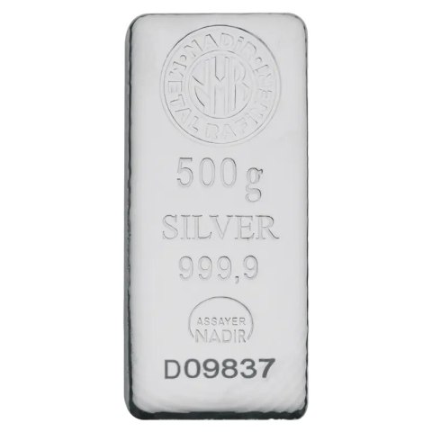 500 g Silver Bar | Nadir Metal Rafineri