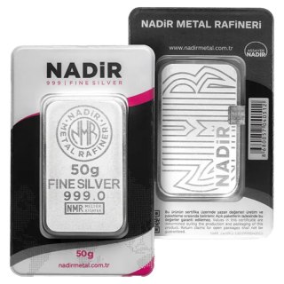 50 g Silver Bar | Nadir Metal Rafineri