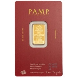 5g Gold Bar PAMP Arabian Camel