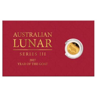 0.5g Lunar III Rok Koza Złota Moneta | 2027 | Blister