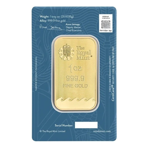 1 oz Britannia Gold Bar | The Royal Mint
