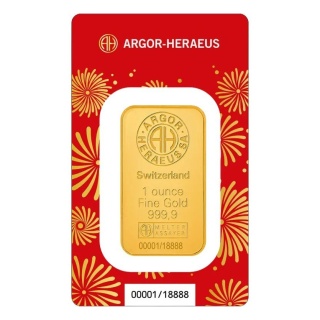 1 oz Year of the Horse Gold Bar 2026 | Argor-Heraeus