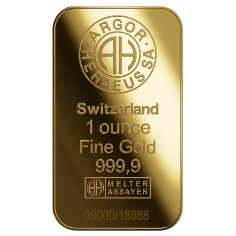 1 oz Year of the Goat Gold Bar 2027 | Argor-Heraeus