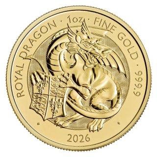1 oz Tudor Beasts Royal Dragon Gold Coin | 2026