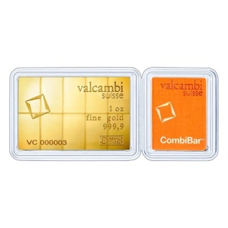 10 x 1/10 oz CombiBar® Gold Bar | Valcambi