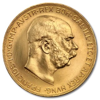 100 Austrian Corona Franz Joseph I Gold Coin
