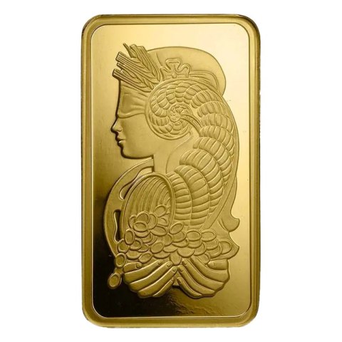 100 g Gold Bar PAMP Fortuna