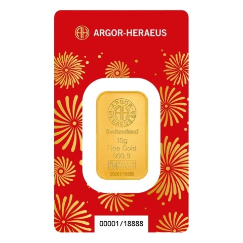 10 g Year of the Horse Gold Bar 2026 | Argor-Heraeus