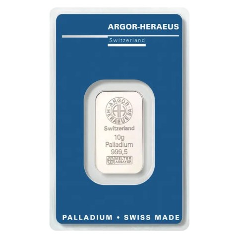 10 g Palladium Bar Argor-Heraeus