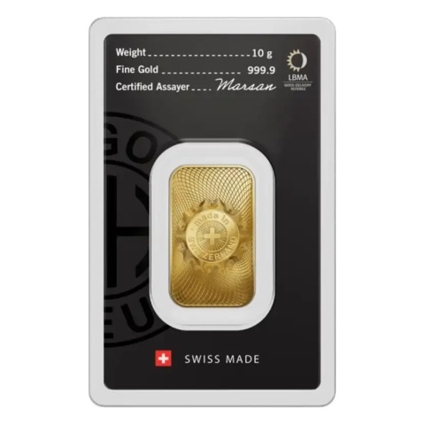 10 g Gold Bar | Argor-Heraeus – reverse