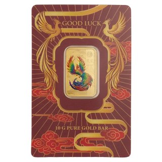 10 g Good Luck Phoenix Gold Bar | PAMP