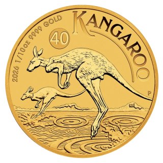 1/10 oz Australian Kangaroo Gold Coin | 2026