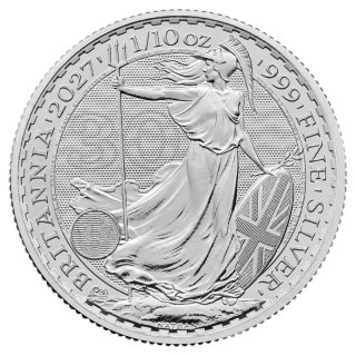 1/10 oz Britannia Silver Coin | King Charles III | 2027