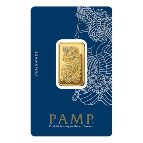 1/2 oz Gold Bar | PAMP Fortuna – obverse