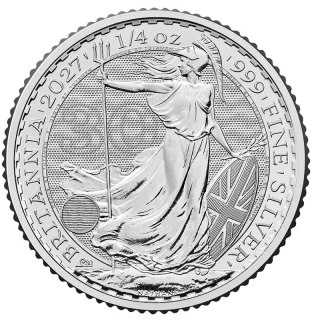 1/4 oz Britannia Silver Coin | King Charles III | 2027