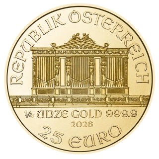 1/4 oz Vienna Philharmonic Gold Coin | 2026