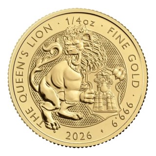 1/4 oz Royal Tudor Beasts Queen's Lion Gold Coin | 2026
